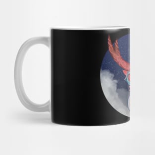 Demonic Skull (Red blue) Mug